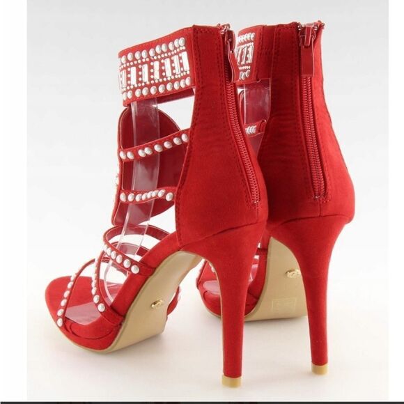 BRAND NEW  MELLY HIGH HEEL STILETTOS GLADIATOR STYLE OPEN TOE SANDAL - Picture 15 of 16